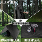 KAZIVAL 3-in-1 outdoor rain poncho 