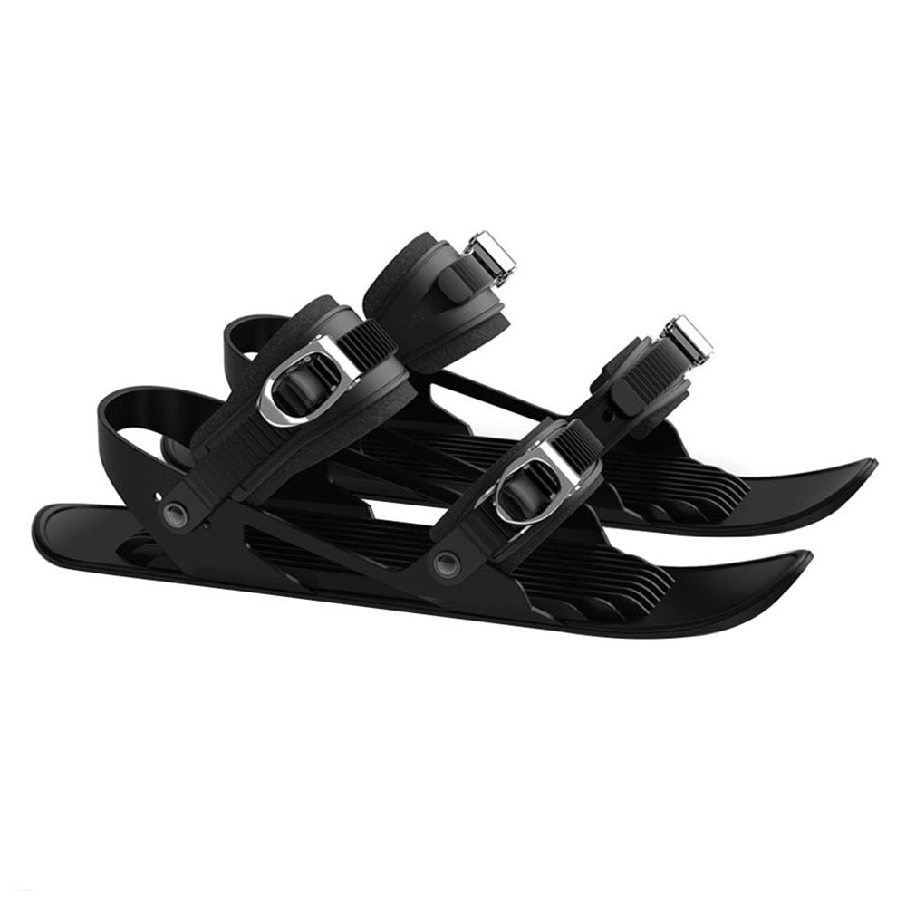 KAZIVAL Mini-Ski Skates – Adjustable Short Skis for Winter Boots 