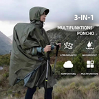 KAZIVAL 3-in-1 outdoor rain poncho 